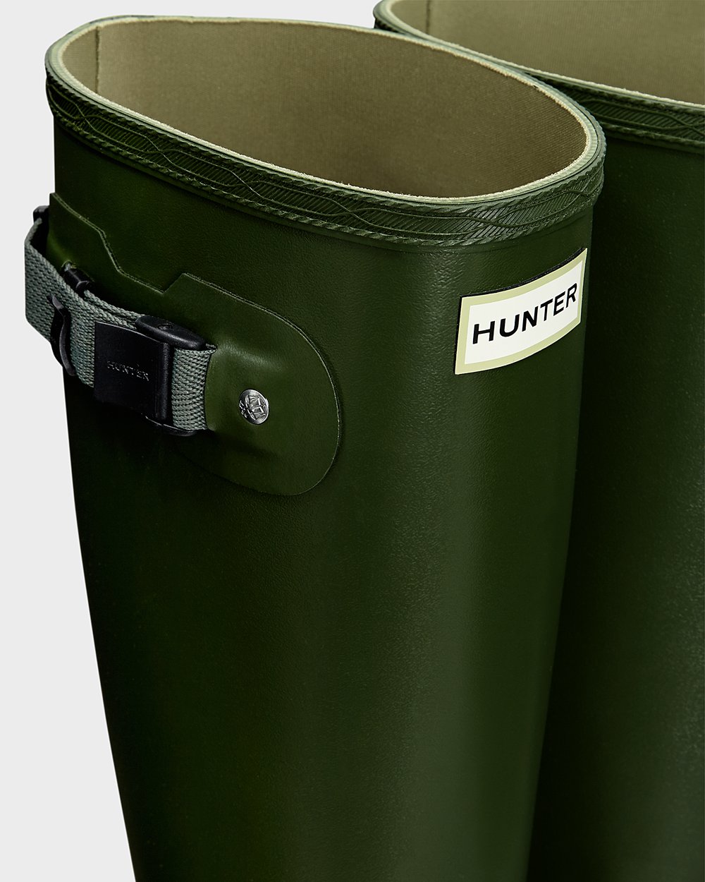 Hunter Norris Field Tall Rain Boots - Discount Mens Green - VZYGXW578